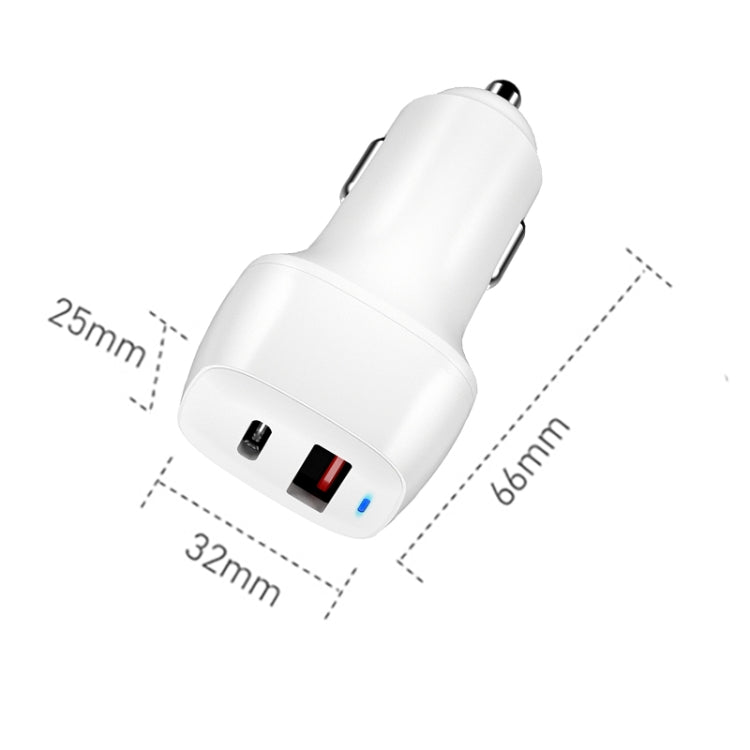 ACC-578 33W USB-C/Type-C+USB Fast Charge Car Charger