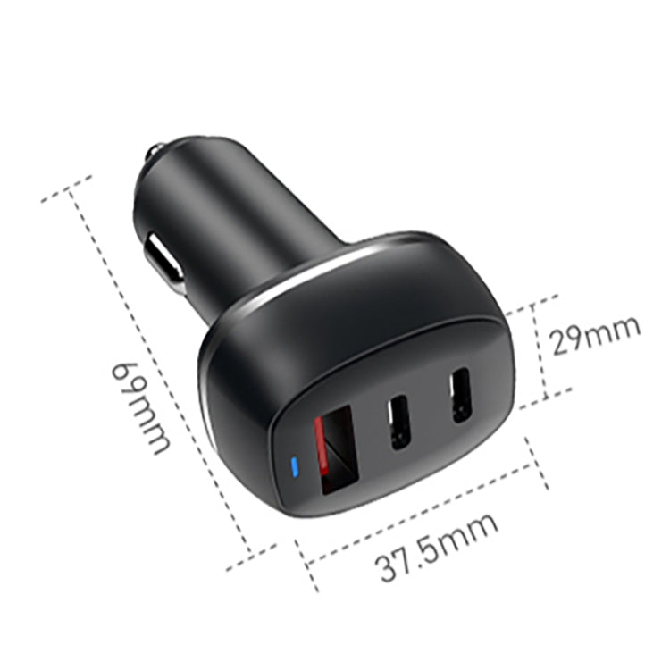 ACC-579 53W USB+ Dual USB-C/Type-C Fast Charge Car Charger