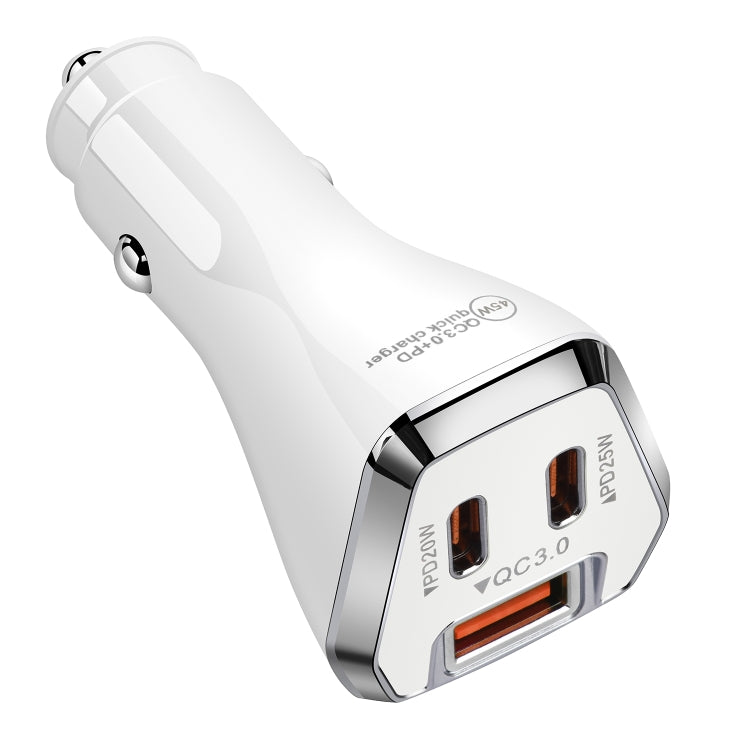 ACC-319PD 45W USB+Dual Type-C Fast Charge Car Charger