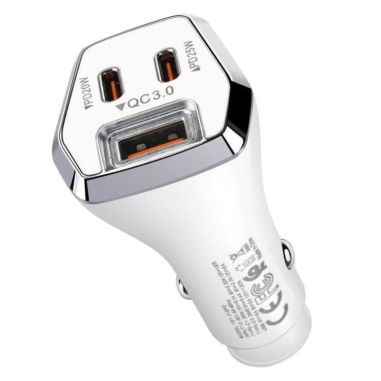 ACC-319PD 45W USB+Dual Type-C Fast Charge Car Charger