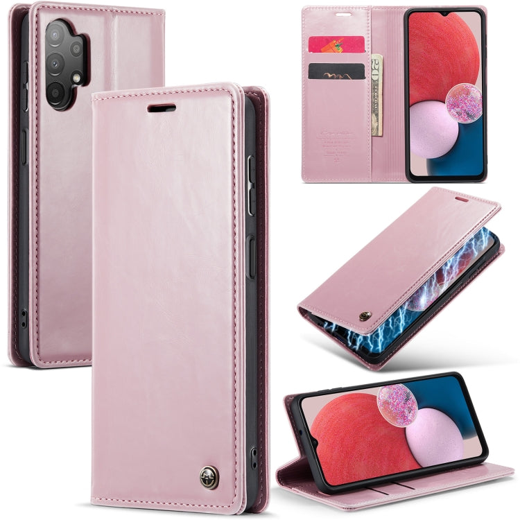 For Samsung Galaxy A13 4G/A13 5G/A04S/A04/M13 5G CaseMe 003 Crazy Horse Texture Leather Phone Case