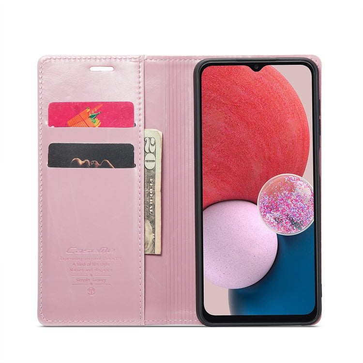 For Samsung Galaxy A13 4G/A13 5G/A04S/A04/M13 5G CaseMe 003 Crazy Horse Texture Leather Phone Case