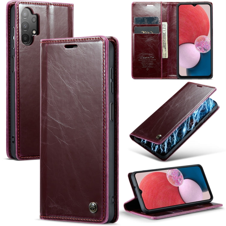 For Samsung Galaxy A13 4G/A13 5G/A04S/A04/M13 5G CaseMe 003 Crazy Horse Texture Leather Phone Case