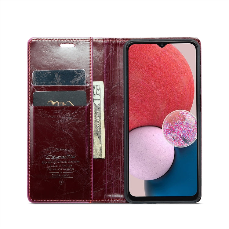 For Samsung Galaxy A13 4G/A13 5G/A04S/A04/M13 5G CaseMe 003 Crazy Horse Texture Leather Phone Case