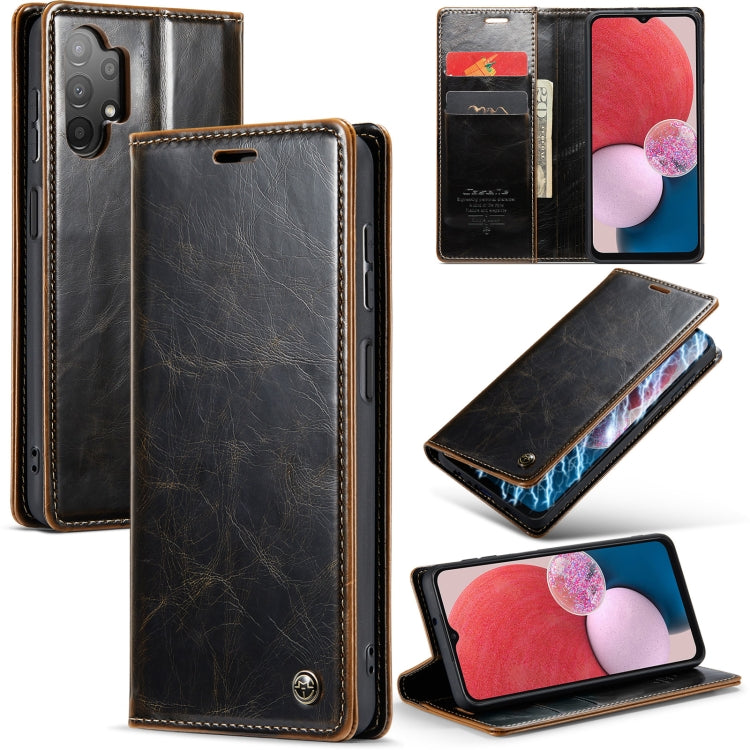 For Samsung Galaxy A13 4G/A13 5G/A04S/A04/M13 5G CaseMe 003 Crazy Horse Texture Leather Phone Case
