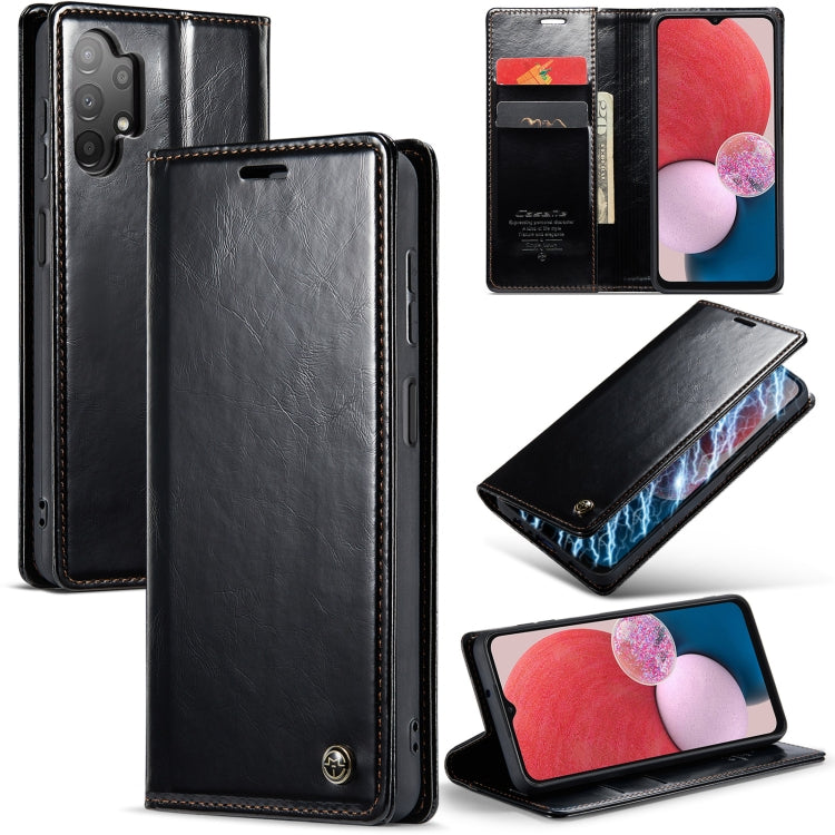 For Samsung Galaxy A13 4G/A13 5G/A04S/A04/M13 5G CaseMe 003 Crazy Horse Texture Leather Phone Case