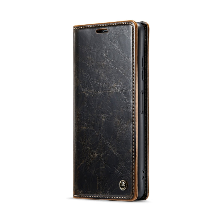 For Samsung Galaxy A22 5G / F42 5G CaseMe 003 Crazy Horse Texture Leather Phone Case