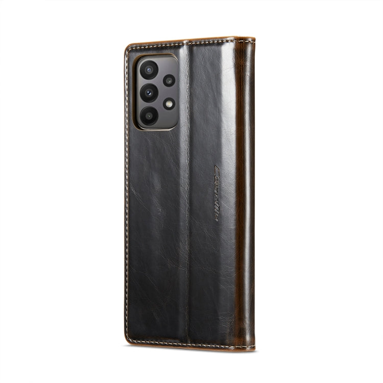 For Samsung Galaxy A23 / M23 CaseMe 003 Crazy Horse Texture Leather Phone Case