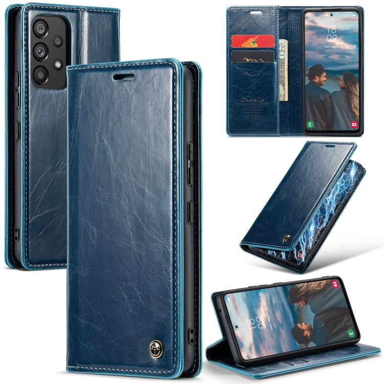 For Samsung Galaxy A53 CaseMe 003 Crazy Horse Texture Leather Phone Case