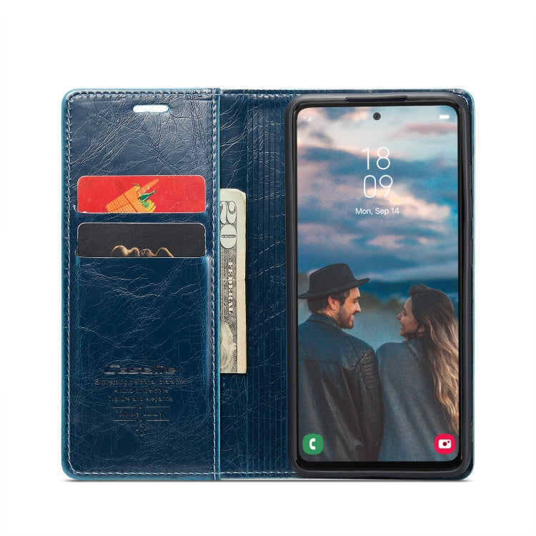 For Samsung Galaxy A53 CaseMe 003 Crazy Horse Texture Leather Phone Case