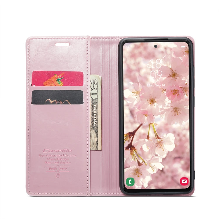 For Samsung Galaxy A53 CaseMe 003 Crazy Horse Texture Leather Phone Case