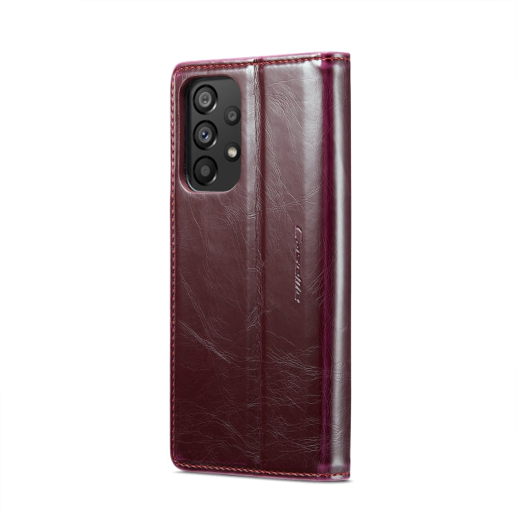 For Samsung Galaxy A53 CaseMe 003 Crazy Horse Texture Leather Phone Case