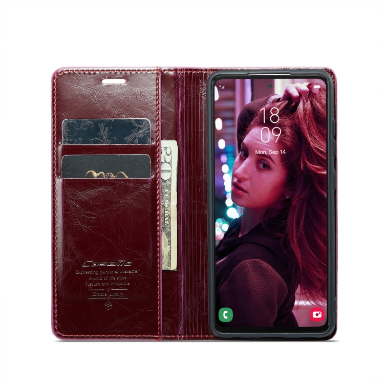 For Samsung Galaxy A53 CaseMe 003 Crazy Horse Texture Leather Phone Case