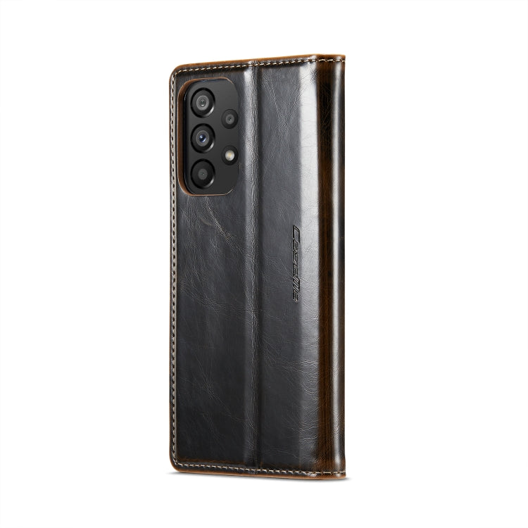 For Samsung Galaxy A53 CaseMe 003 Crazy Horse Texture Leather Phone Case