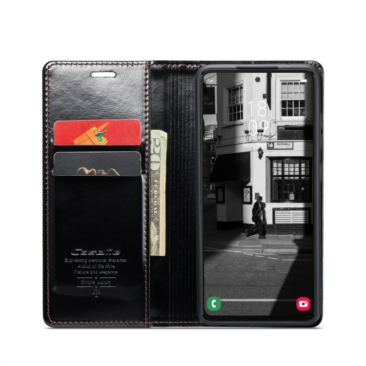 For Samsung Galaxy A53 CaseMe 003 Crazy Horse Texture Leather Phone Case