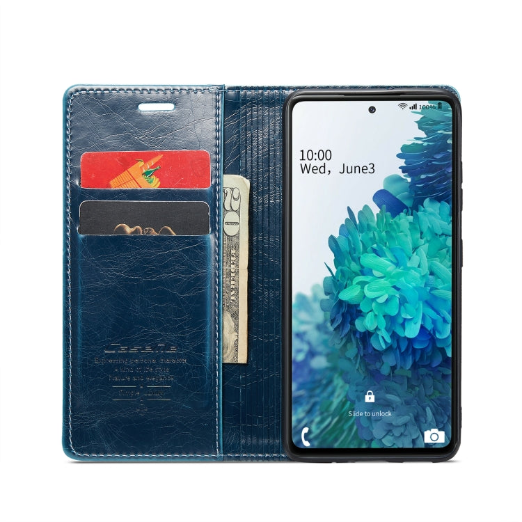 For Samsung Galaxy S20 FE CaseMe 003 Crazy Horse Texture Leather Phone Case