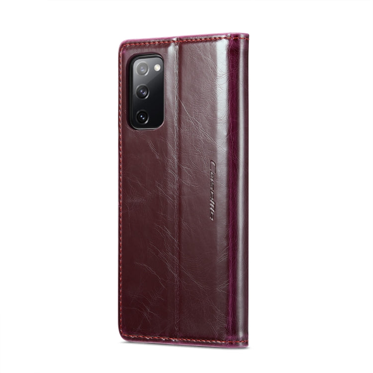 For Samsung Galaxy S20 FE CaseMe 003 Crazy Horse Texture Leather Phone Case