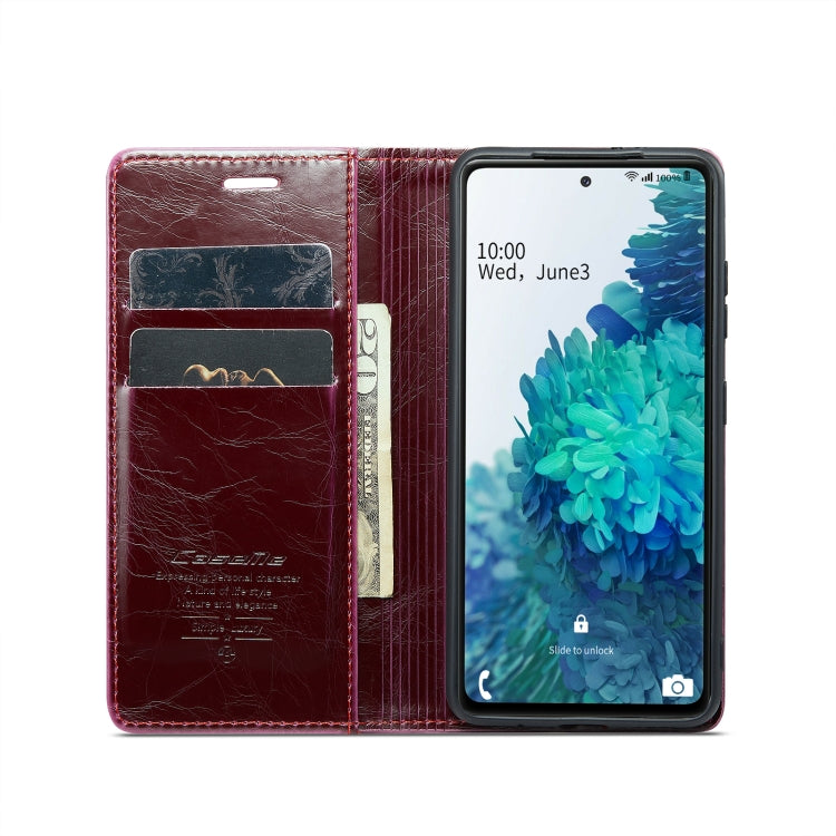 For Samsung Galaxy S20 FE CaseMe 003 Crazy Horse Texture Leather Phone Case