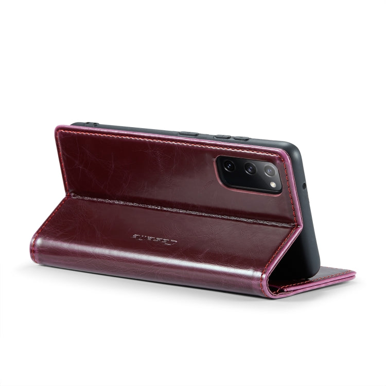 For Samsung Galaxy S20 FE CaseMe 003 Crazy Horse Texture Leather Phone Case