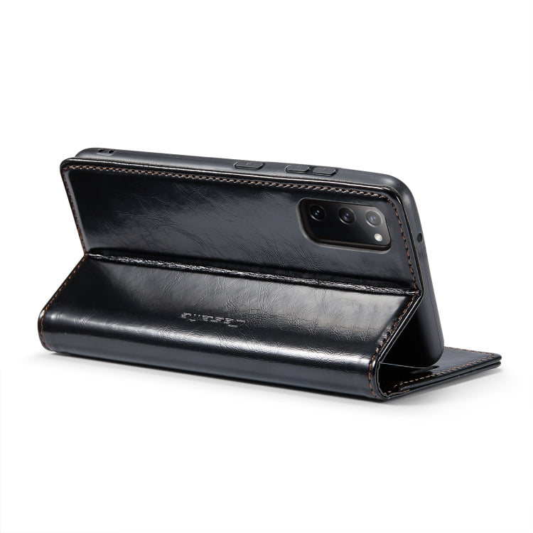 For Samsung Galaxy S20 FE CaseMe 003 Crazy Horse Texture Leather Phone Case
