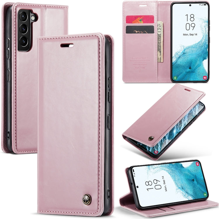 For Samsung Galaxy S22 5G CaseMe 003 Crazy Horse Texture Leather Phone Case