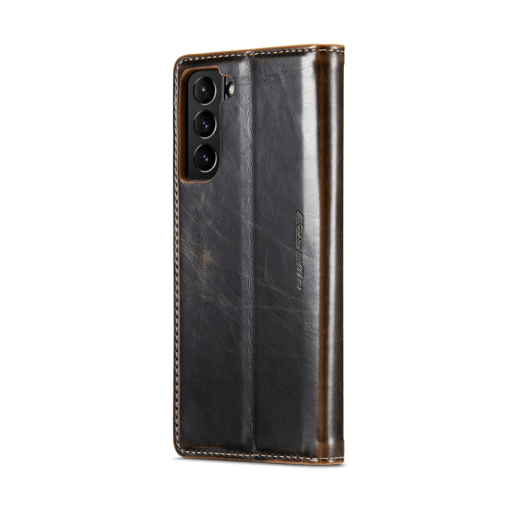 For Samsung Galaxy S22 5G CaseMe 003 Crazy Horse Texture Leather Phone Case