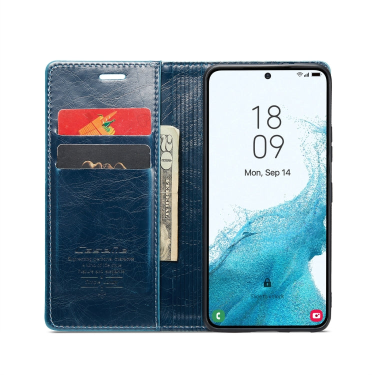 For Samsung Galaxy S22+ 5G CaseMe 003 Crazy Horse Texture Leather Phone Case