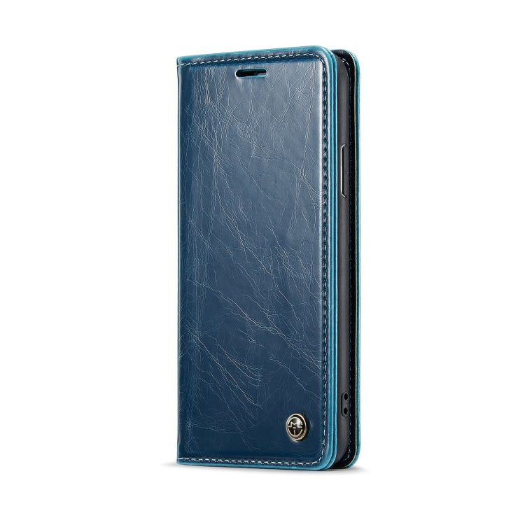 For iPhone XS Max CaseMe 003 Crazy Horse Texture Leather Phone Case