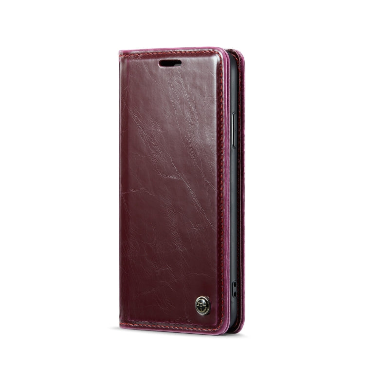 For iPhone XS Max CaseMe 003 Crazy Horse Texture Leather Phone Case