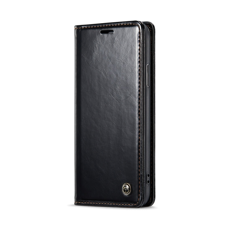 For iPhone XS Max CaseMe 003 Crazy Horse Texture Leather Phone Case