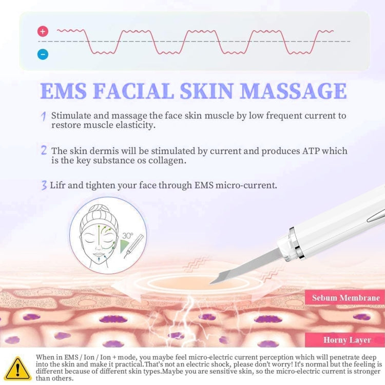 ANLAN Ultrasonic Shovel Skin Machine Cleansing Beauty Instrument Type-C Style