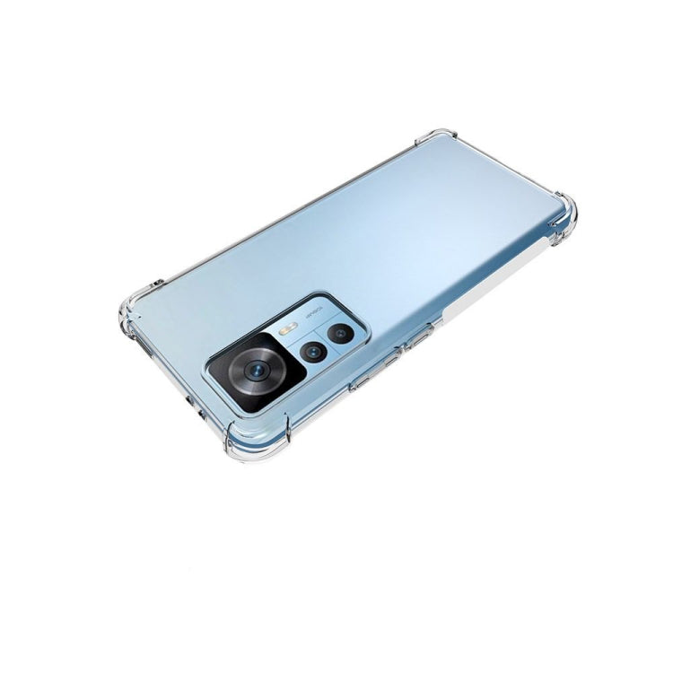 For Xiaomi 12T / 12T Pro / Redmi K50 Ultra Shockproof Non-slip Thickening TPU Phone Case(Transparent)