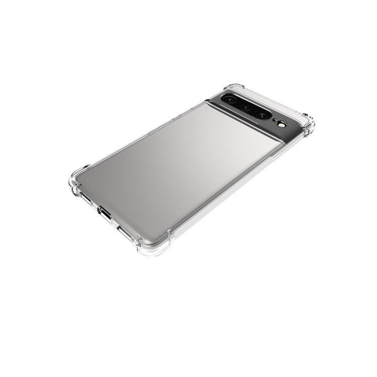 For Google Pixel 7 Pro Shockproof Non-slip Thickening TPU Phone Case(Transparent)