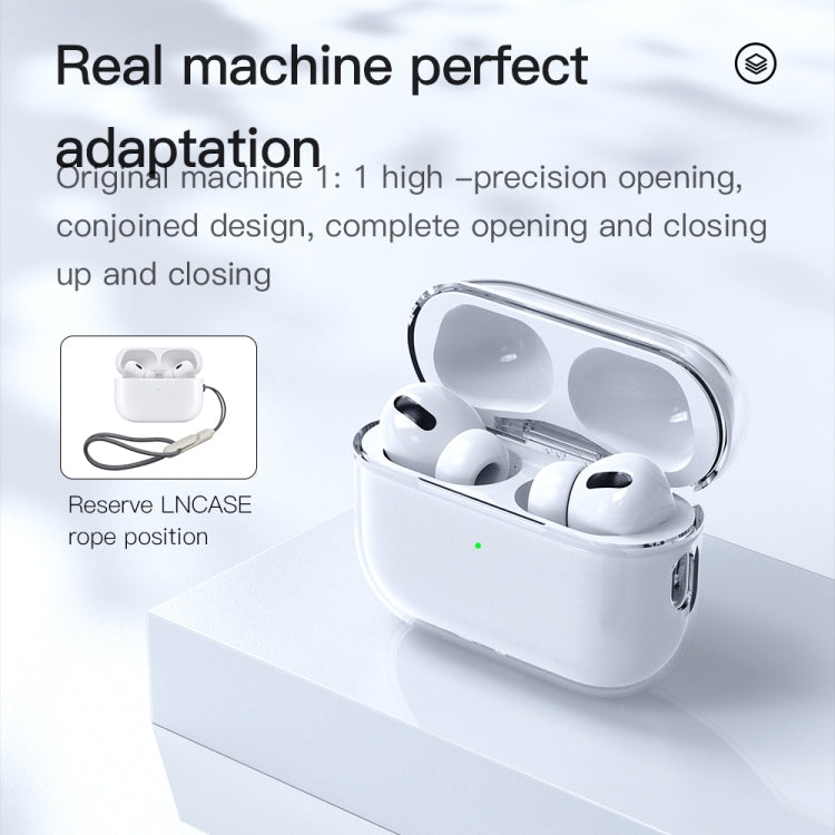 For AirPods Pro 2 TOTUDESIGN Soft Series AA-137 Siamese Earphone TPU Protective Case(Clear)
