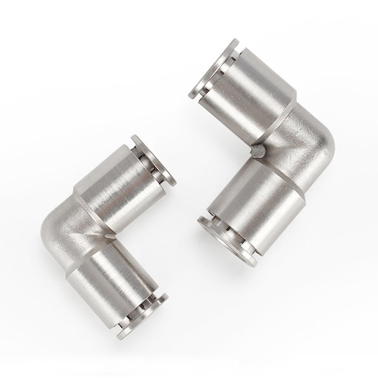 PV-4 LAIZE Nickel Plated Copper Elbow Pneumatic Quick Connector