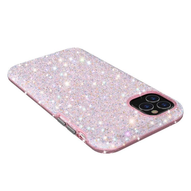 For iPhone 11 Pro Max Shiny Diamond Protective Case(Pink)