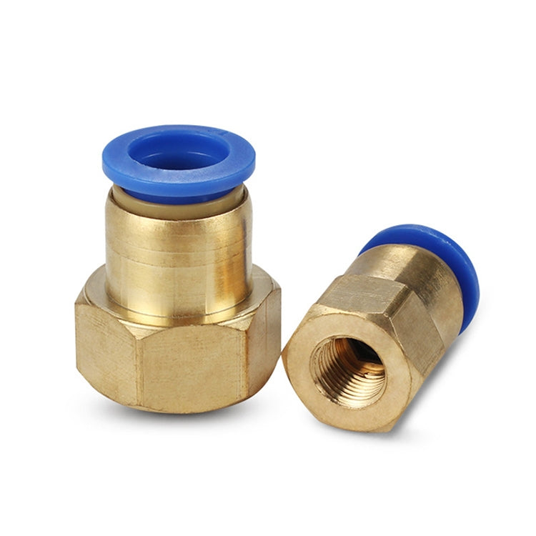 PCF10-02 LAIZE 10pcs Female Thread Straight Pneumatic Quick Connector