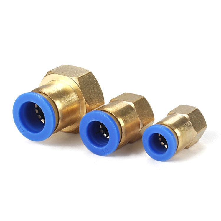 PCF12-01 LAIZE 10pcs Female Thread Straight Pneumatic Quick Connector