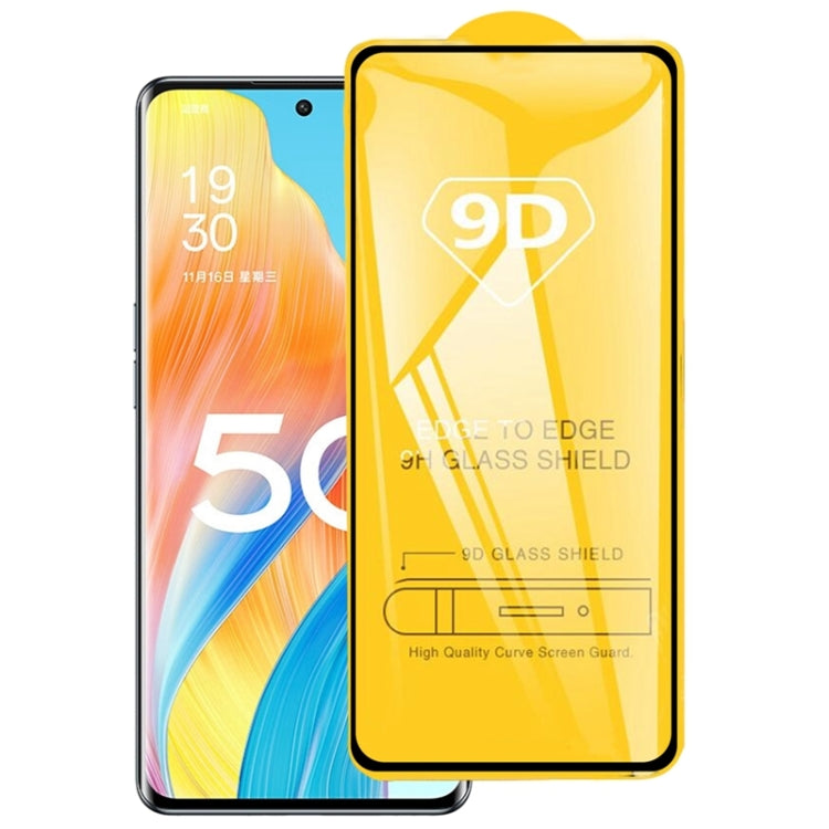 For OPPO A1 Pro / Reno8 T 5G 9D Full Glue Full Screen Tempered Glass Film
