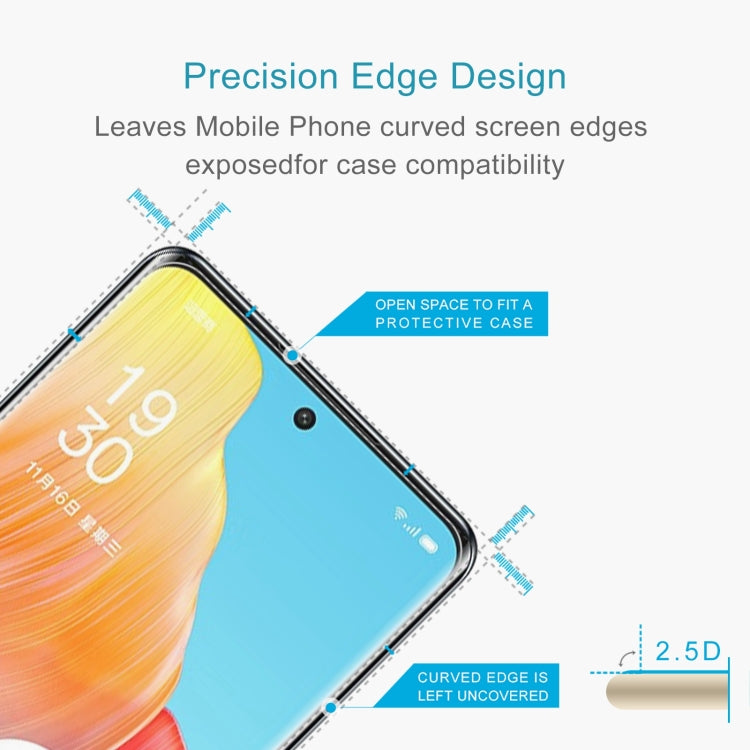 For OPPO A1 Pro / Reno8 T 5G 10pcs 0.26mm 9H 2.5D Tempered Glass Film