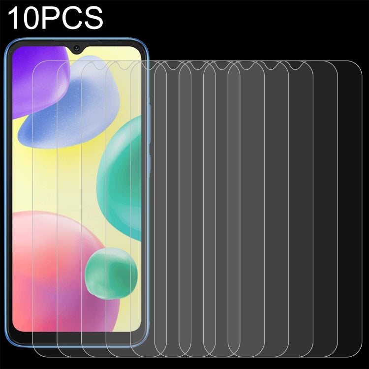 For Xiaomi Redmi 11A 10pcs 0.26mm 9H 2.5D Tempered Glass Film