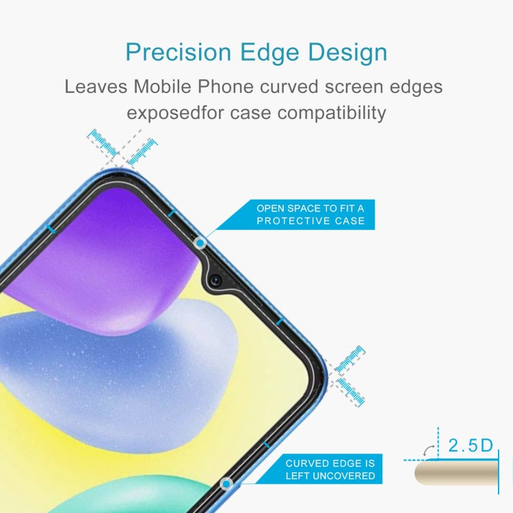 For Xiaomi Redmi 11A 10pcs 0.26mm 9H 2.5D Tempered Glass Film