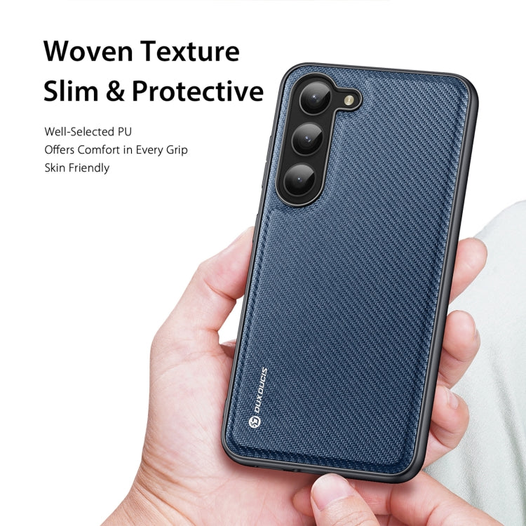 For Samsung Galaxy S23+ 5G DUX DUCIS Fino Series PU + TPU Phone Case(Blue)