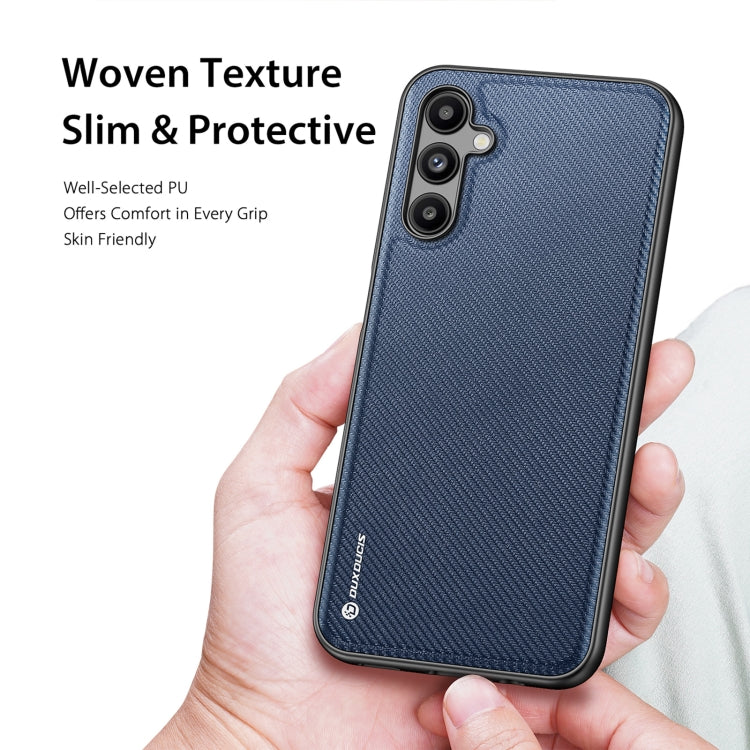 For Samsung Galaxy A14 5G DUX DUCIS Fino Series PU + TPU Phone Case(Blue)