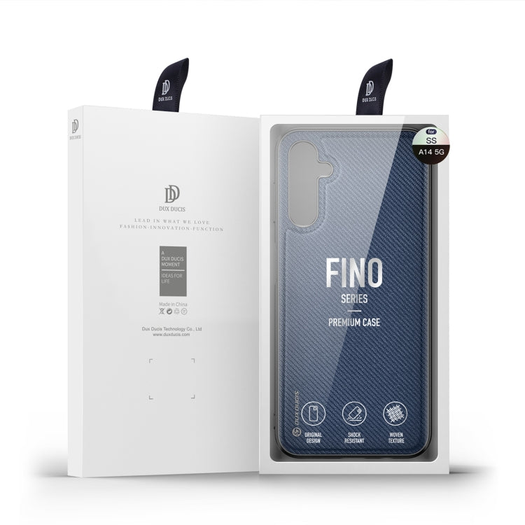 For Samsung Galaxy A14 5G DUX DUCIS Fino Series PU + TPU Phone Case(Blue)