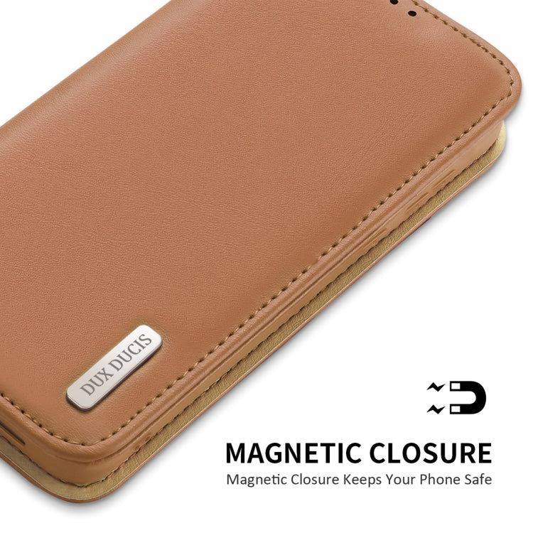 For Samsung Galaxy S23 5G DUX DUCIS Hivo Series Cowhide Texture Leather Phone Case