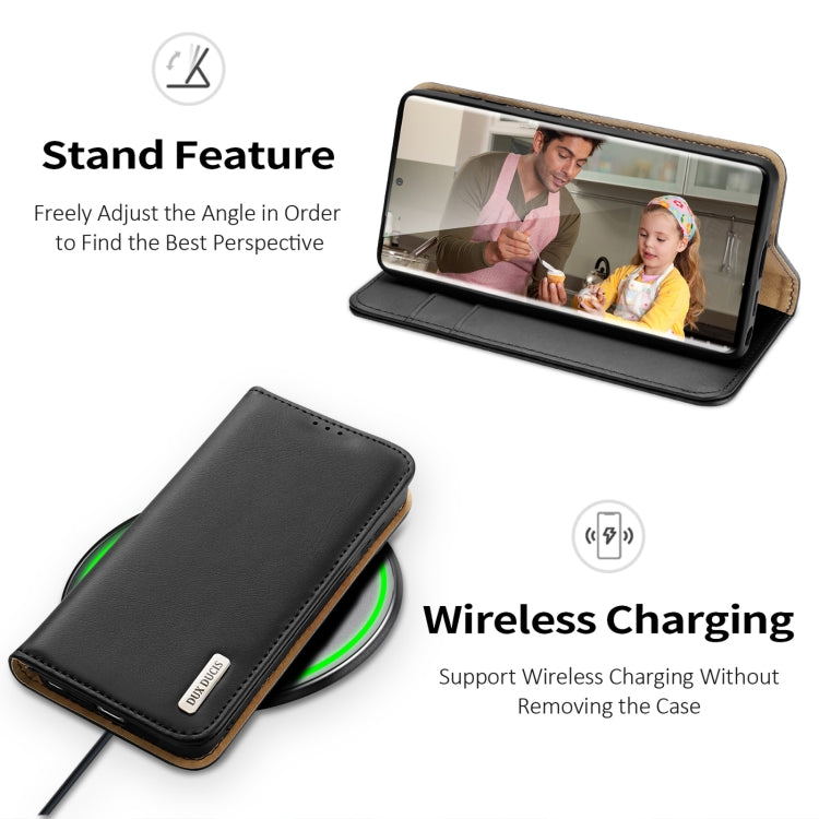 For Samsung Galaxy S23 Ultra 5G DUX DUCIS Hivo Series Cowhide Texture Leather Phone Case