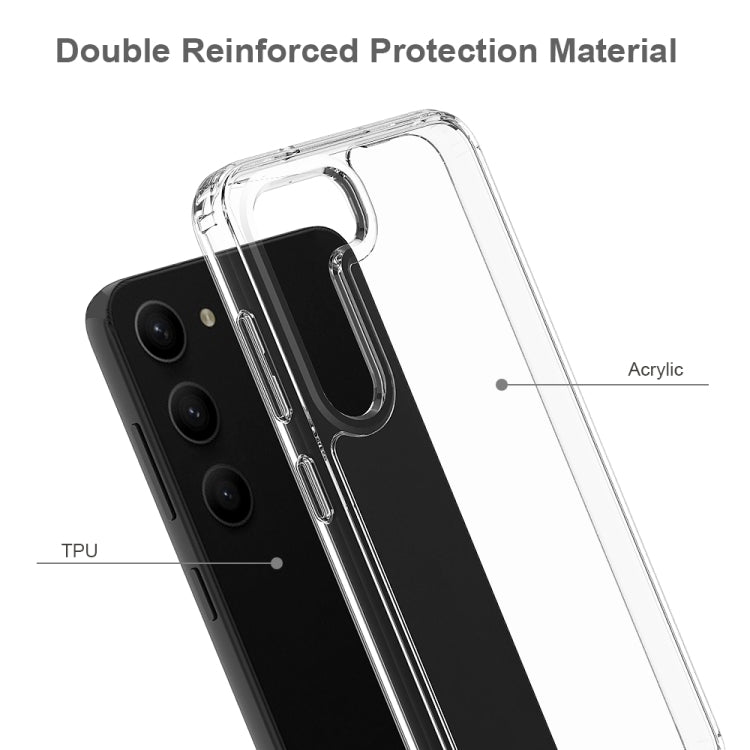 For Samsung Galaxy S23 5G Scratchproof Acrylic TPU Phone Case(Transparent)