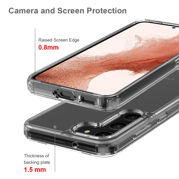 For Samsung Galaxy S23 5G Scratchproof Acrylic TPU Phone Case(Transparent)