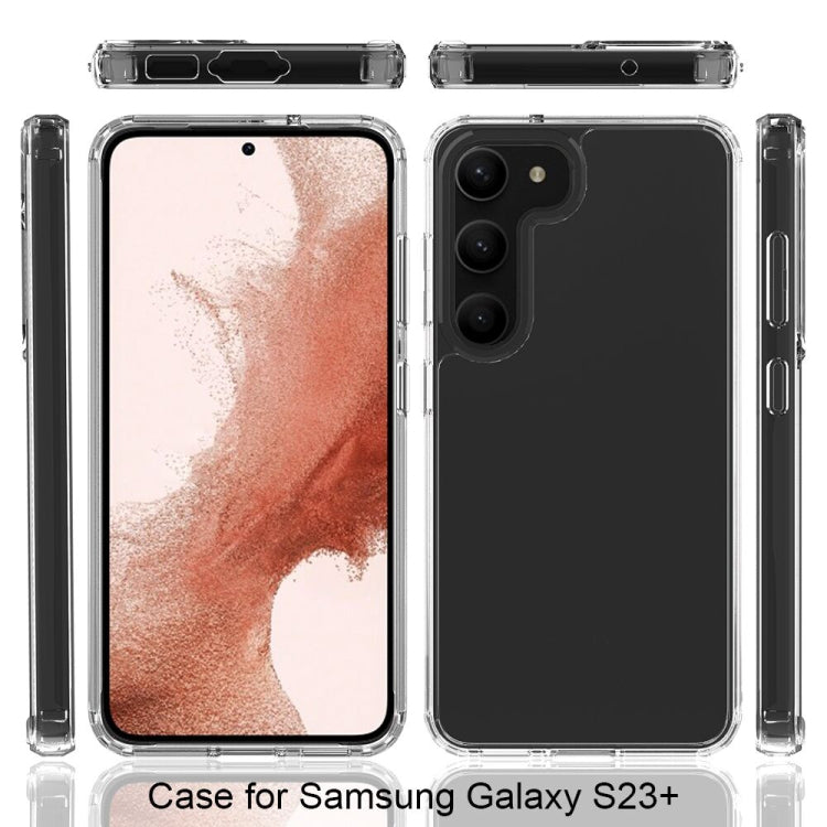 For Samsung Galaxy S23+ 5G Scratchproof Acrylic TPU Phone Case(Transparent)